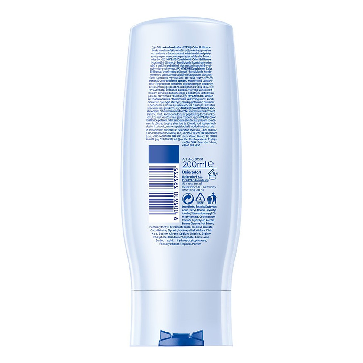 Nivea Odżywka do włosów farbowanych color brilliance 200ml