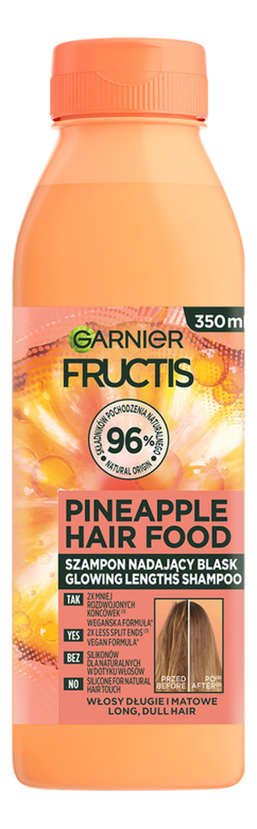 Pineapple Hair Food Szampon nadający blask 2x350ml