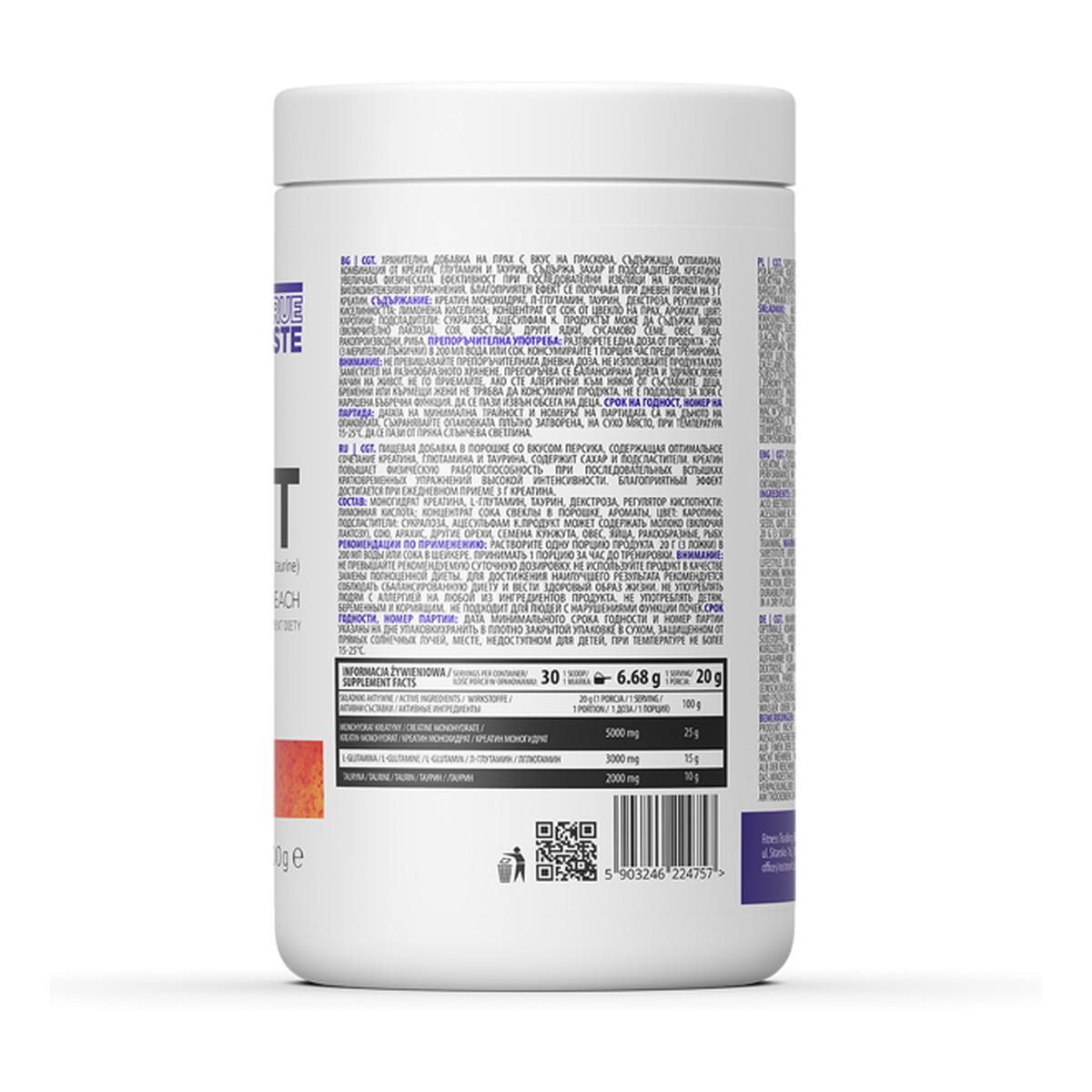 OstroVit CGT brzoskwiniowy 600g