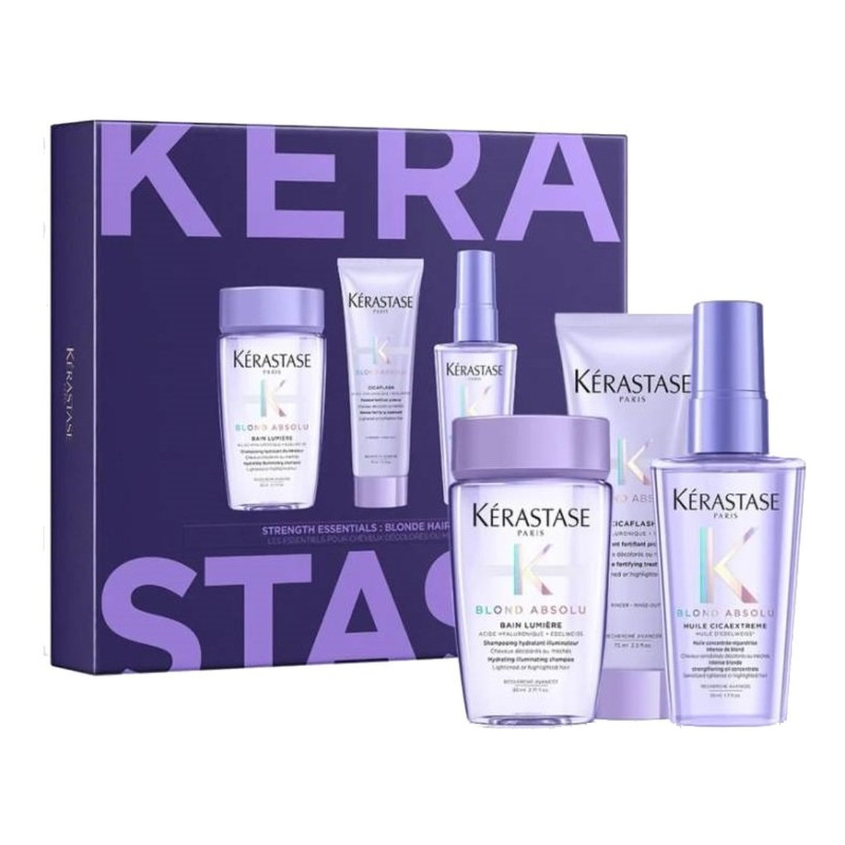 Kerastase Blond Absolu Zestaw szampon do włosów 80ml + odżywka do włosów 75ml + olejek do włosów 50ml