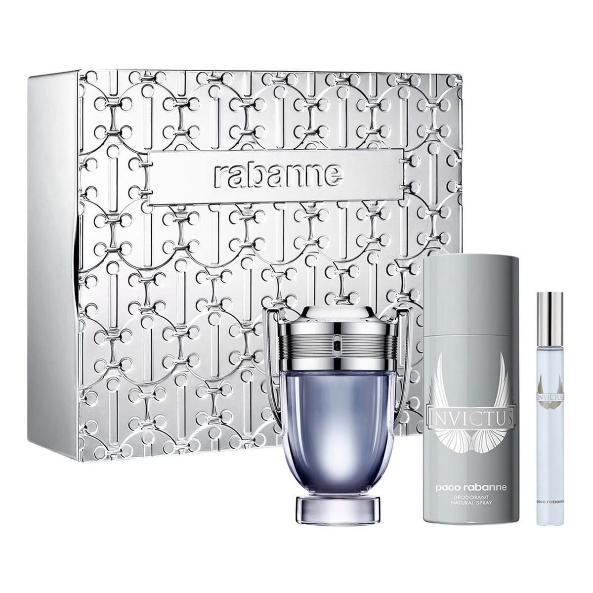 Paco Rabanne Invictus Zestaw woda toaletowa spray 100ml + dezodorant spray 150ml + miniatura wody toaletowej spray 10ml