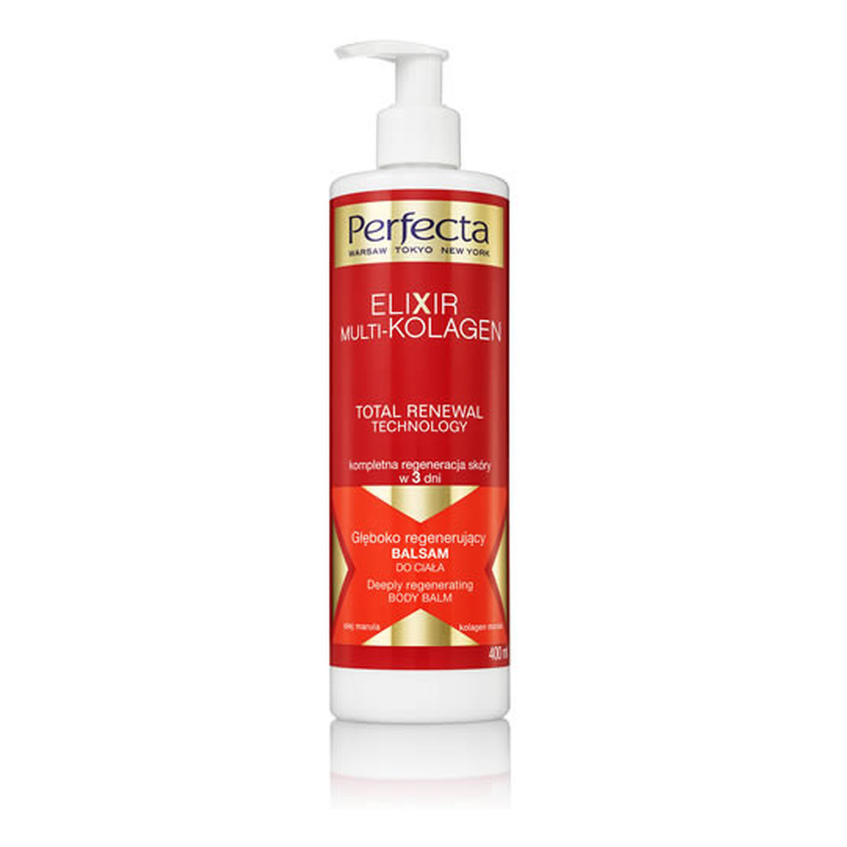 Perfecta Elixir Multi-kolagen Głęboko regenerujący balsam do ciała 400ml