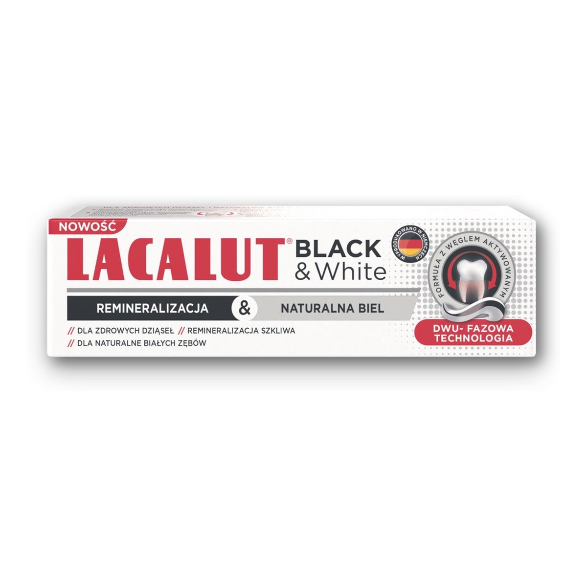 Lacalut Lacalut black & white pasta do zębów 75ml