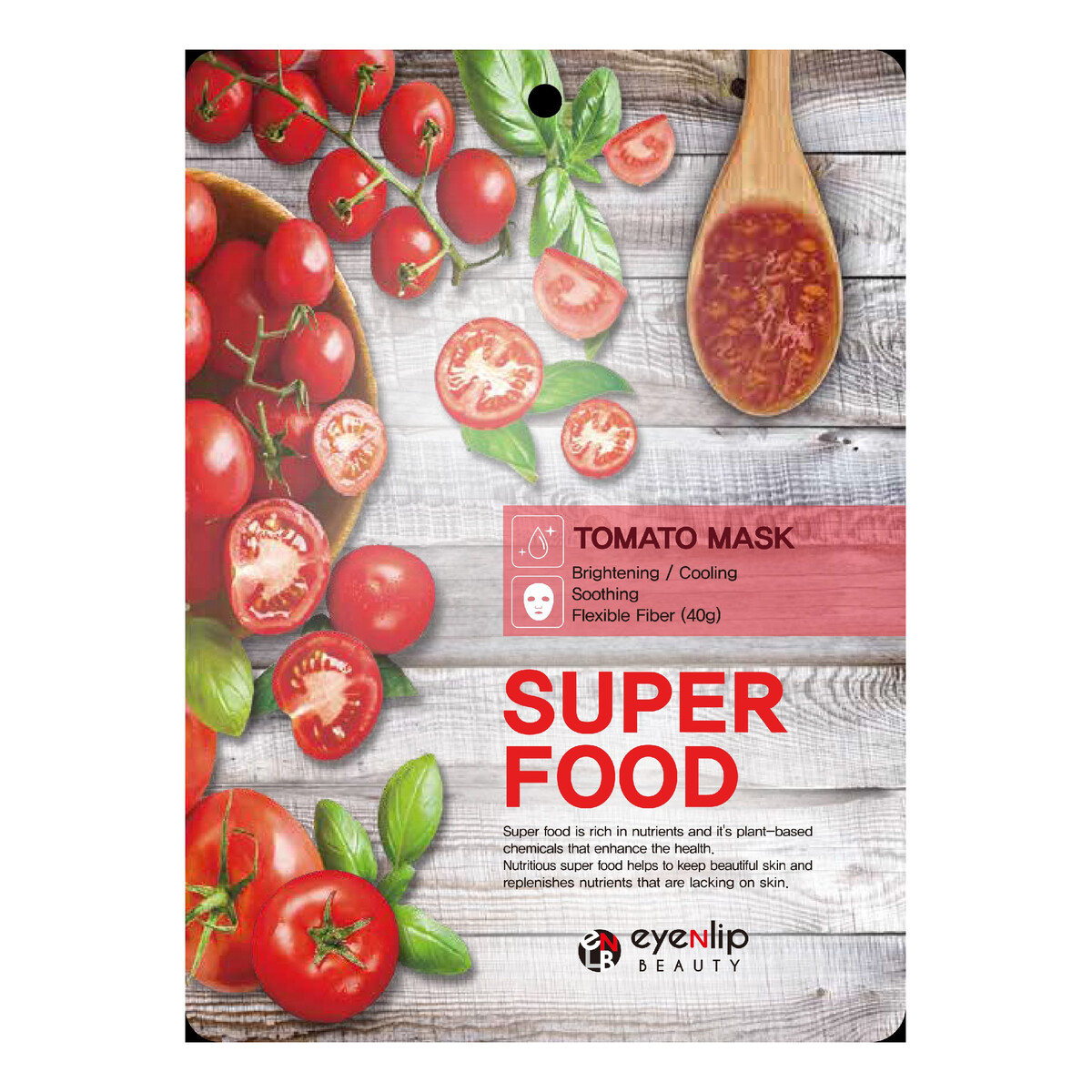 Eyenlip Super Food Maseczka w Płachcie Rozświetlająco-Uelastyczniająca 23g