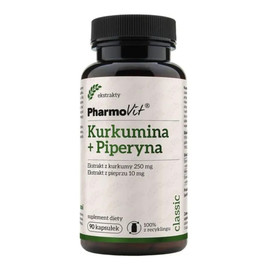 Kurkumina + Piperyna suplement diety 90 kapsułek