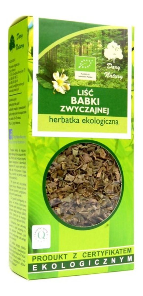 Herbatka ekologiczna liść babki zwyczajnej
