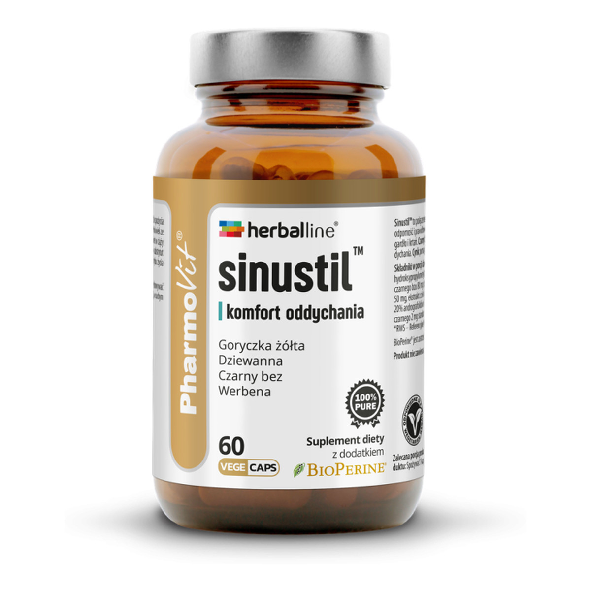 Pharmovit Sinustil Komfort Oddychania suplement diety 60 kapsułek