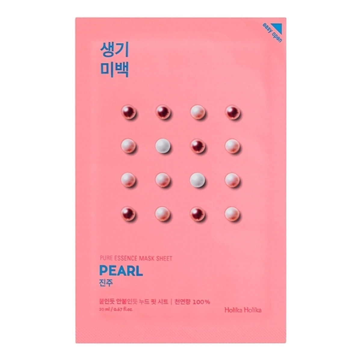 Holika Holika Pure Essence Mask Sheet Pearl maseczka z ekstraktem z pereł przeciwzmarszczkowa 1 sztuka 20ml