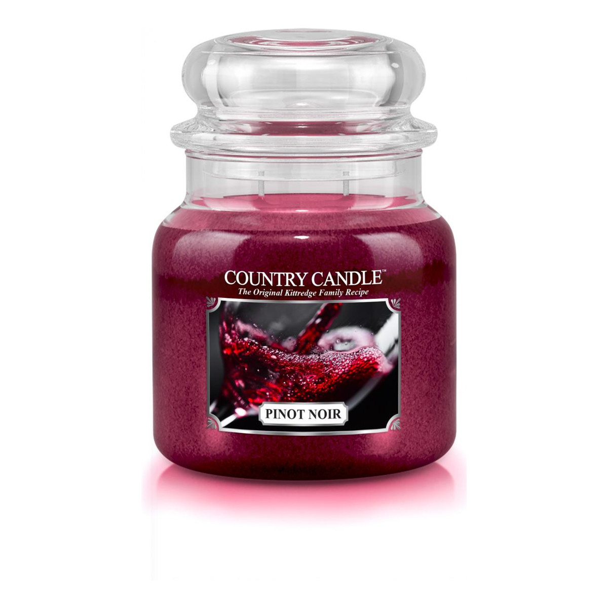 Country Candle Średnia świeca zapachowa z dwoma knotami pinot noiri 453g