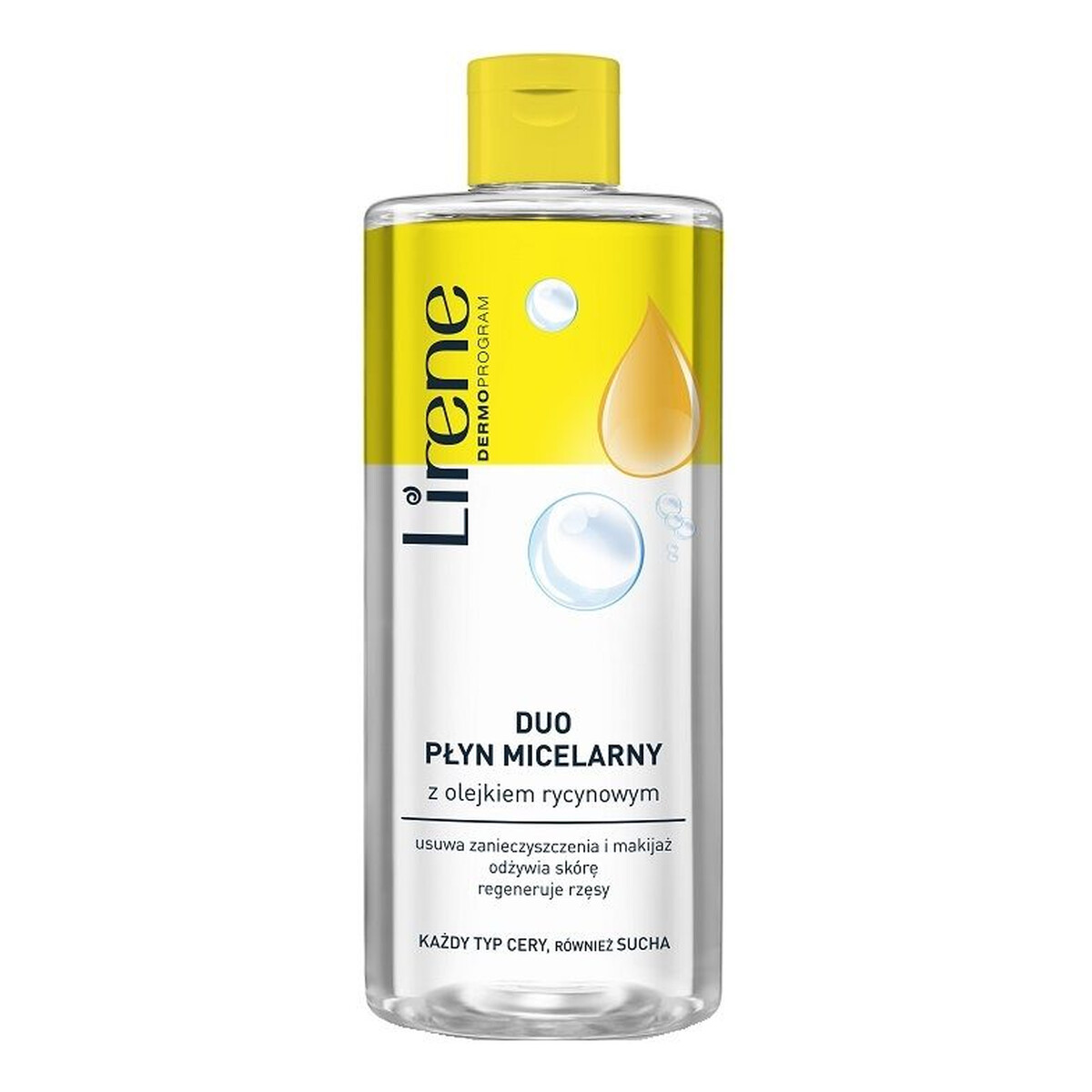 Lirene Micel Pure Nutri DUO PŁYN MICELARNY Z OLEJKIEM RYCYNOWYM 400ml