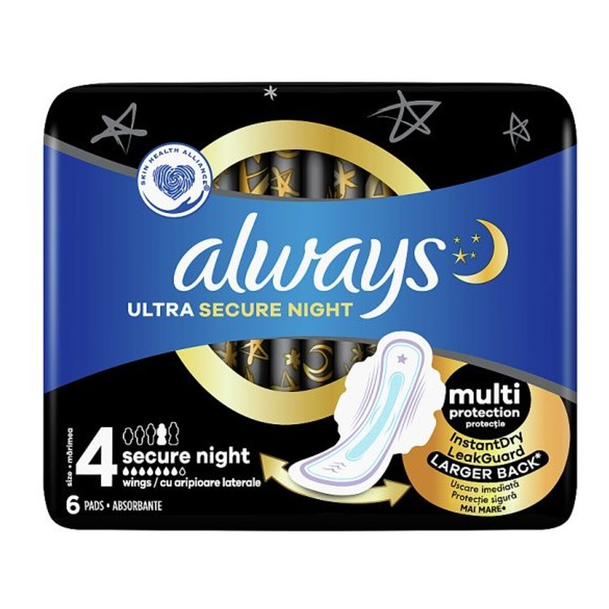 Always Podpaski ze skrzydełkami Ultra Night