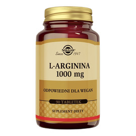 Solgar_l-arginina 1000mg suplement diety 90 tabletek