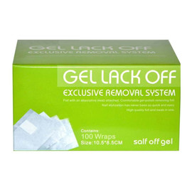 Gel lack off folia do usuwania hybryd 100szt