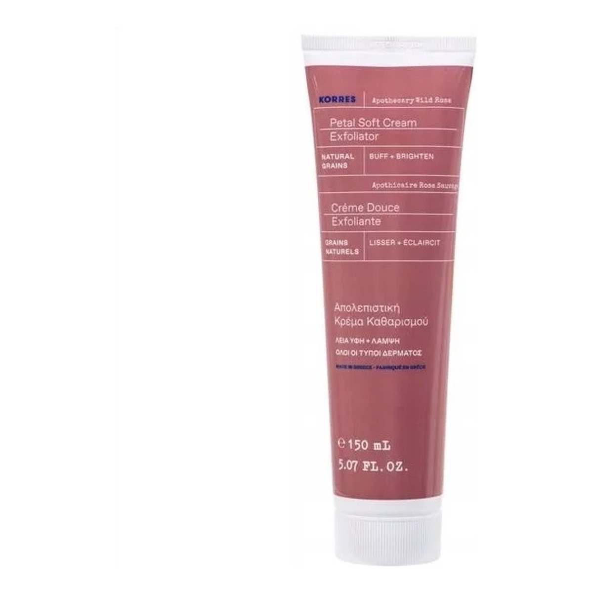 Korres Apothecary Wild Rose Petal Soft Cream Exfoliator delikatny Krem złuszczający 150ml