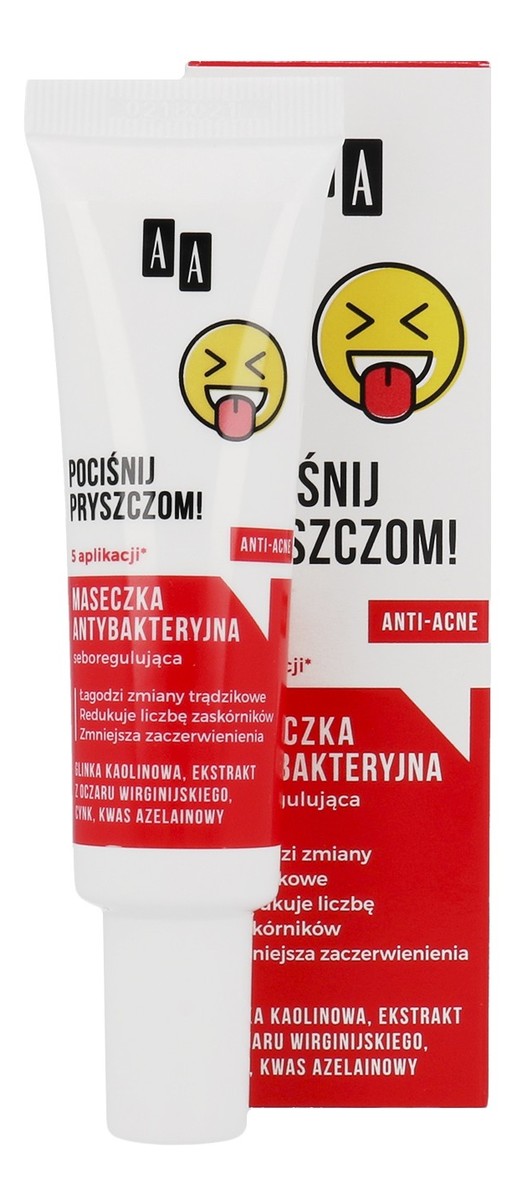 Pociśnij Pryszczom! Maseczka Antybakteryjna Seboregulująca