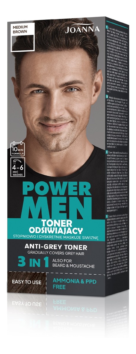 Power men toner odsiwiający 03 medium brown