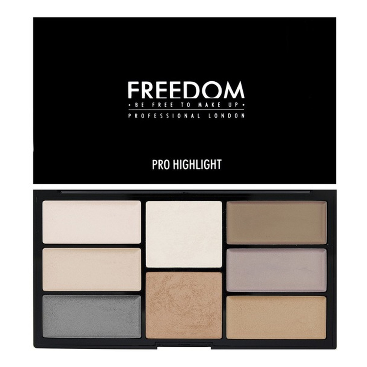 Freedom Makeup Pro Highlight Palette Paleta rozświetlaczy 15g