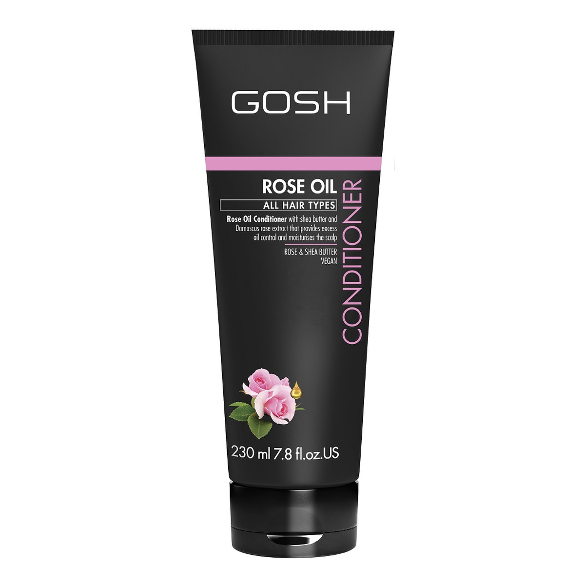 Gosh Rose oil odżywka do włosów z olejkiem różanym 230ml