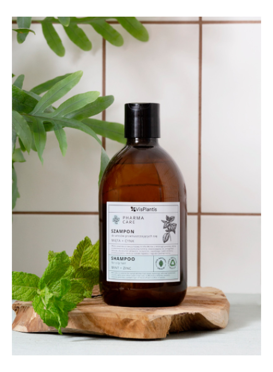 Szampon do włosów przetłuszczających się Mięta + Cynk