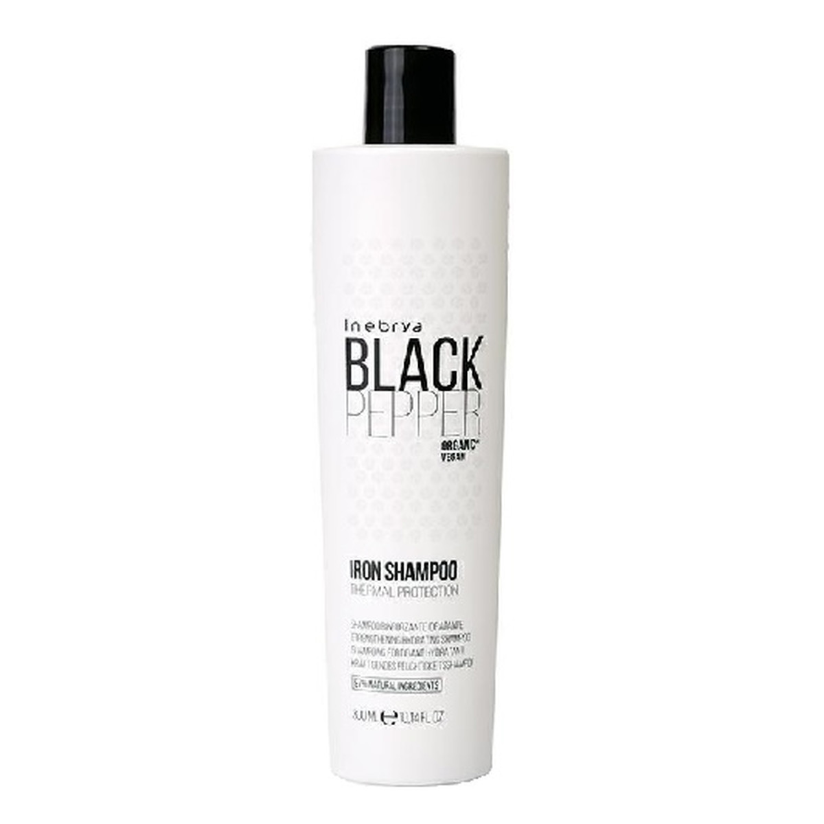 Inebrya Black Pepper Iron Shampoo Wzmacniający Szampon Nawilżający do Włosów 300ml