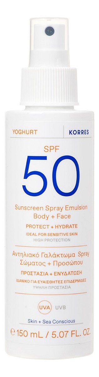 Emulsja ochronna w sprayu do ciała i twarzy spf50