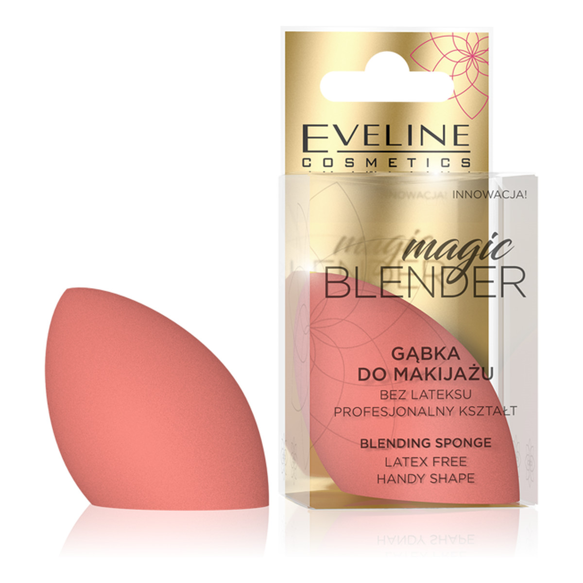 Eveline Magic Blender Blending Make Up Sponge Pink Latex Free gąbka do makijażu