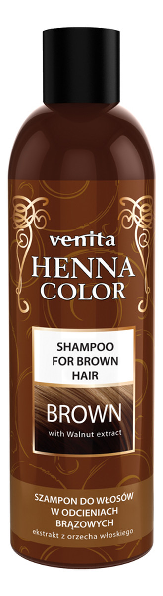 Henna color brown szampon ziołowy do włosów w odcieniach brązowych