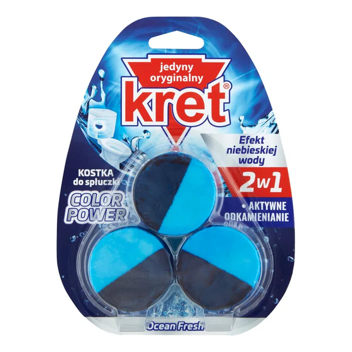 Kret Kostka do spłuczki Ocean Fresh 3x50g 150g