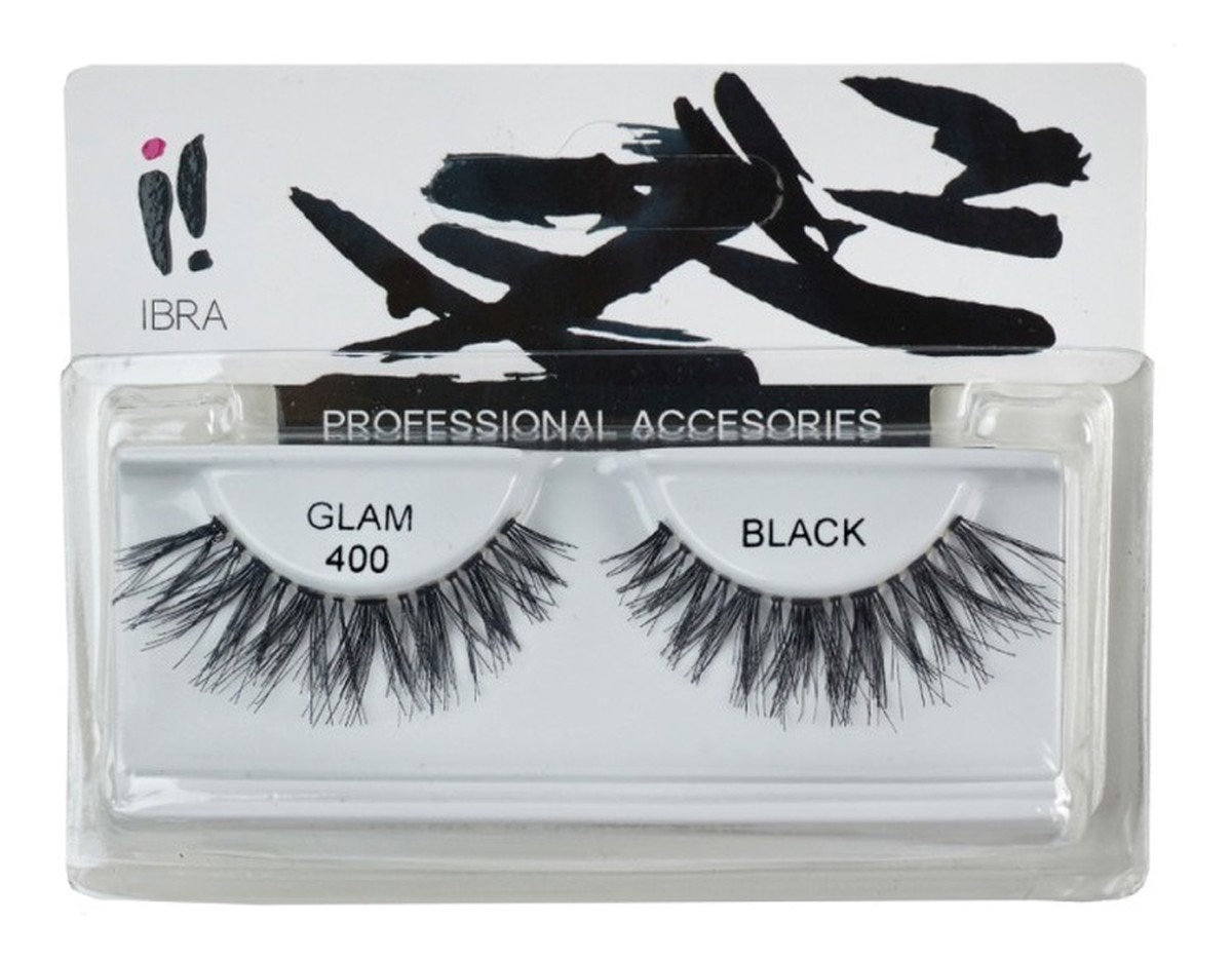 Para sztucznych rzęs na pasku Glam 400 Black