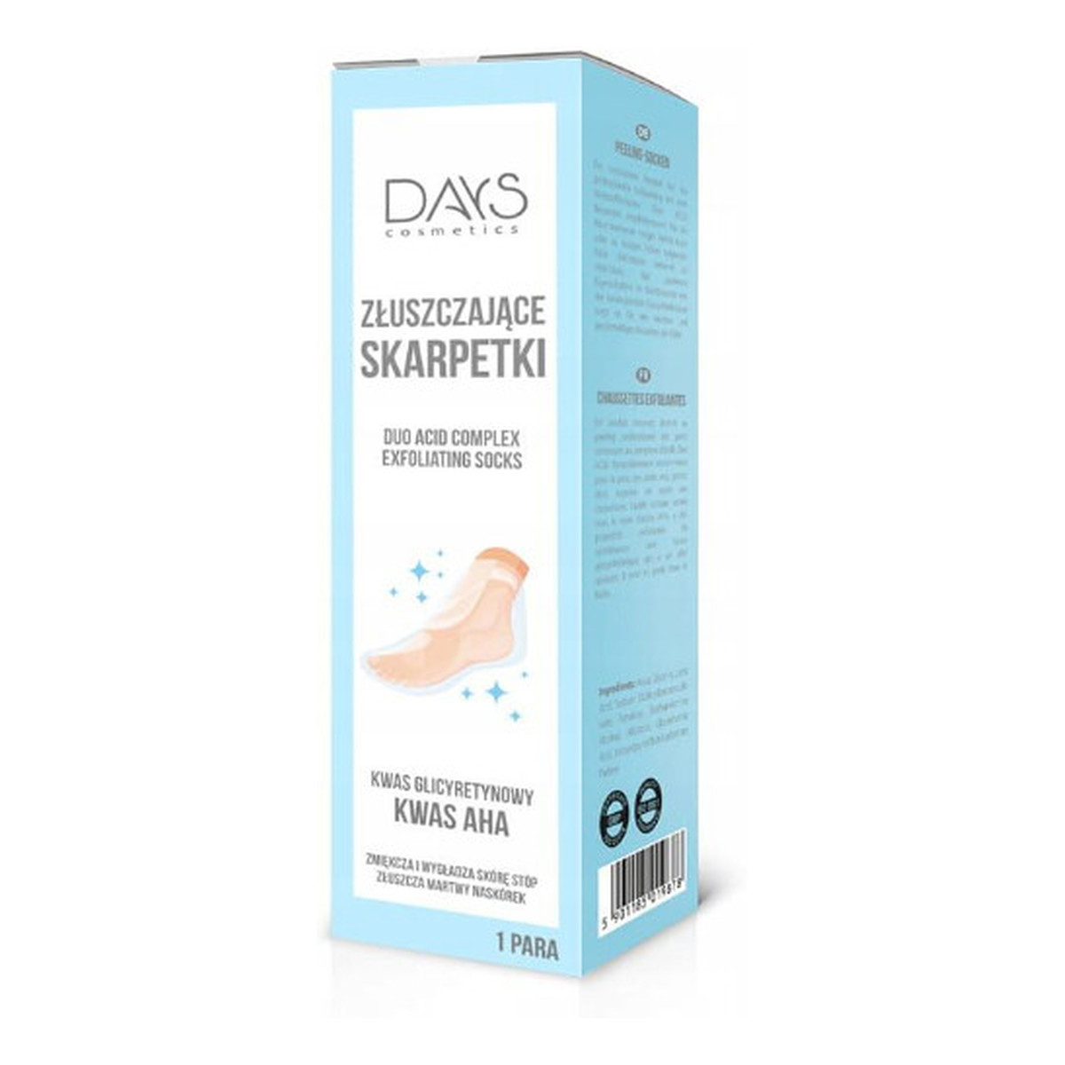 Days Cosmetics Skarpetki złuszczające do stóp