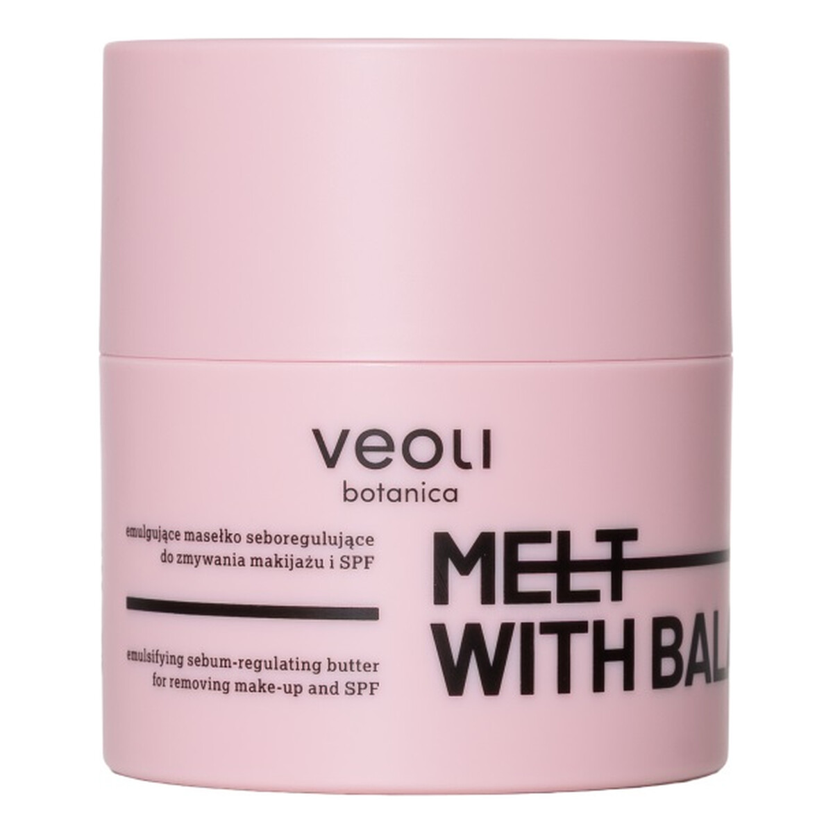 Veoli Botanica Melt with balance emulgujące masełko seboregulujące do zmywania makijażu i spf do skóry z niedoskonałościami 40g