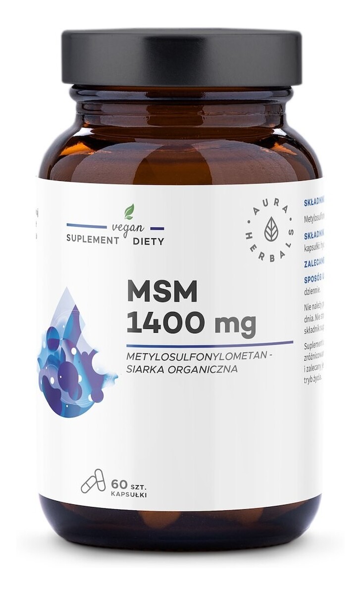 MSM Siarka Organiczna 1400 mg 60 sztuk