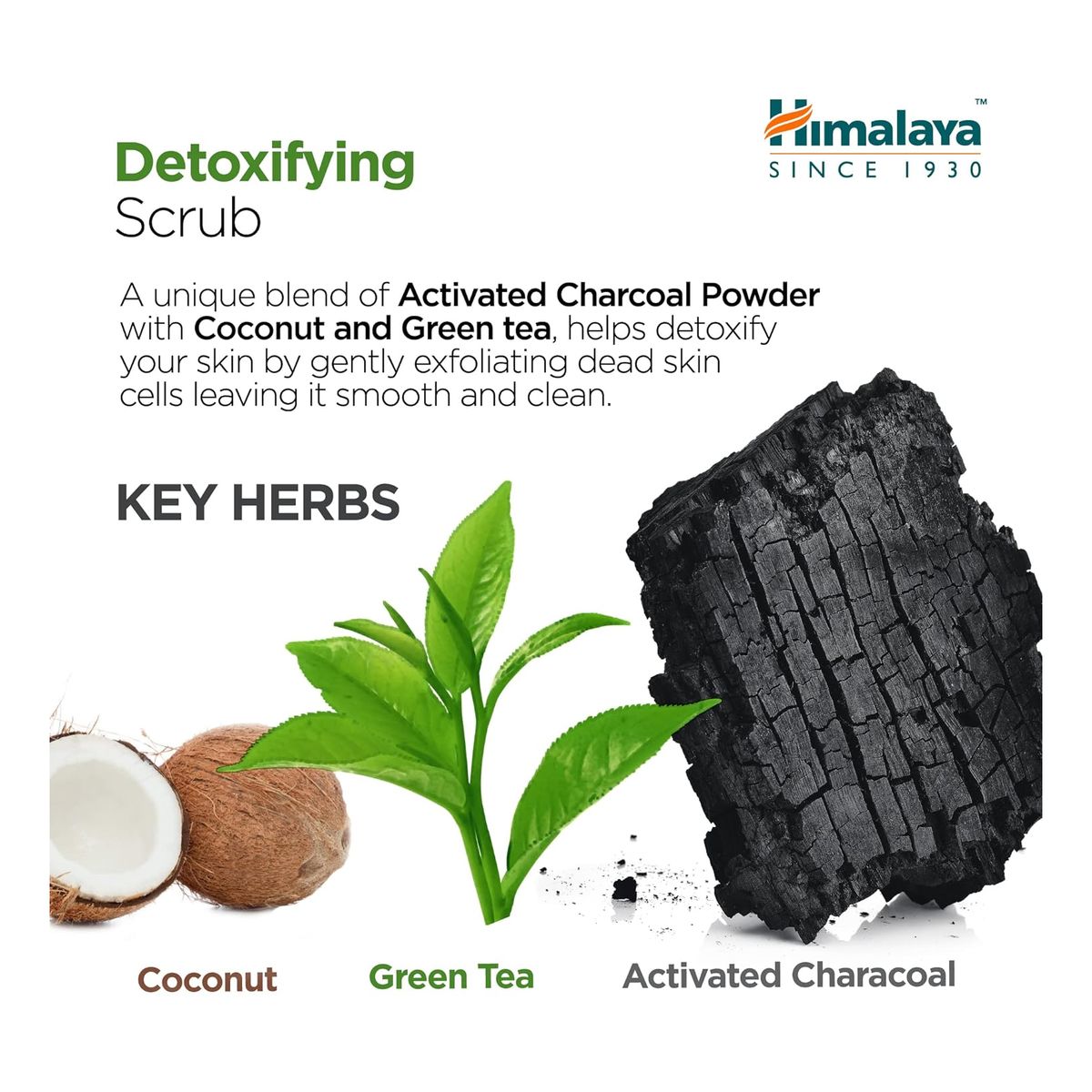 Himalaya Peeling węglowy do twarzy detoksykujący z zieloną herbatą 75ml