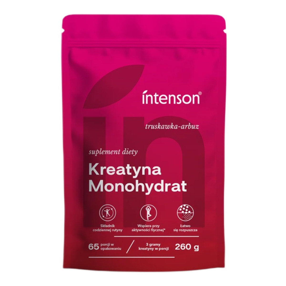 Intenson Kreatyna monohydrat suplement diety truskawka-arbuz 260g