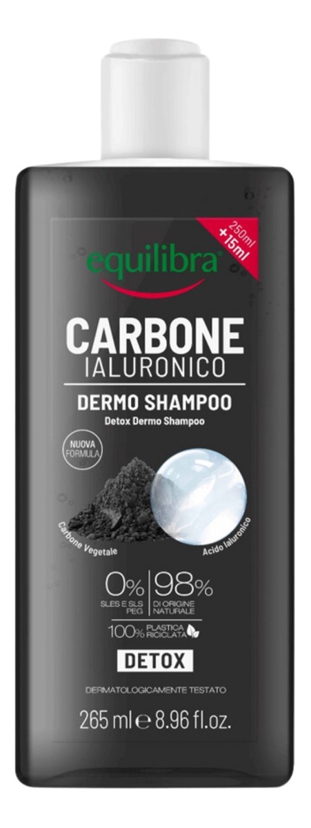 oczyszczający Szampon do włosów z aktywnym węglem Detox