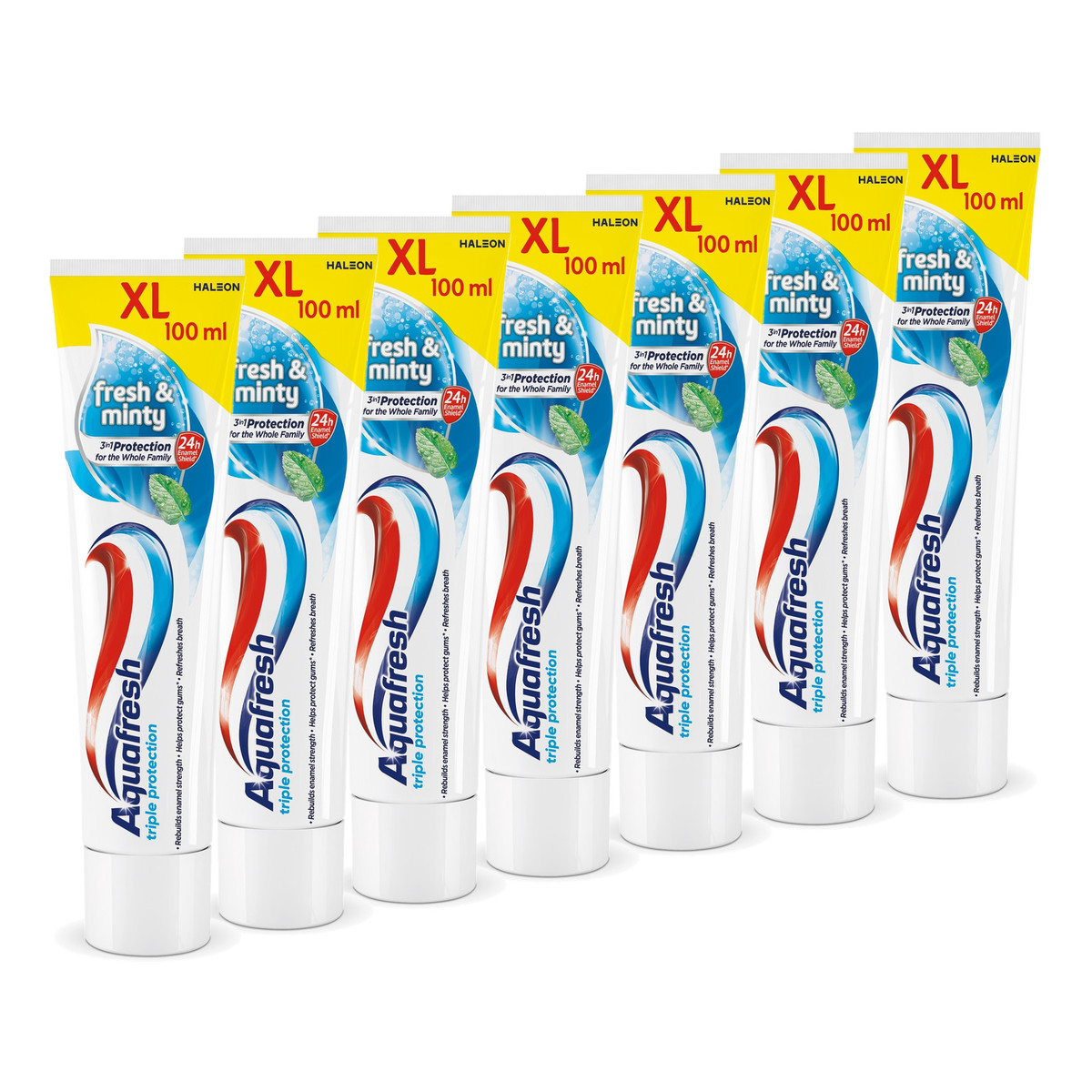 Aquafresh Fresh & Minty Triple protection Pasta do zębów 7x100ml