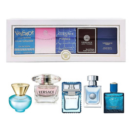 Zestaw dylan turquoise woda toaletowa 5ml + bright crystal woda toaletowa 5ml + man eau fraiche woda toaletowa 5ml + pour homme woda perfumowana 5ml + eros woda toaletowa 5ml