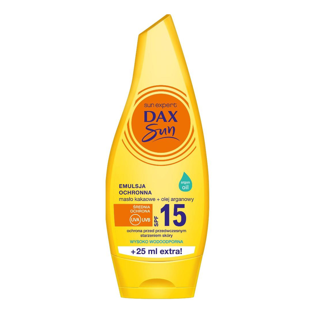 Dax Sun SPF15 emulsja ochronna z masłem kakaowym i olejem arganowym 175ml