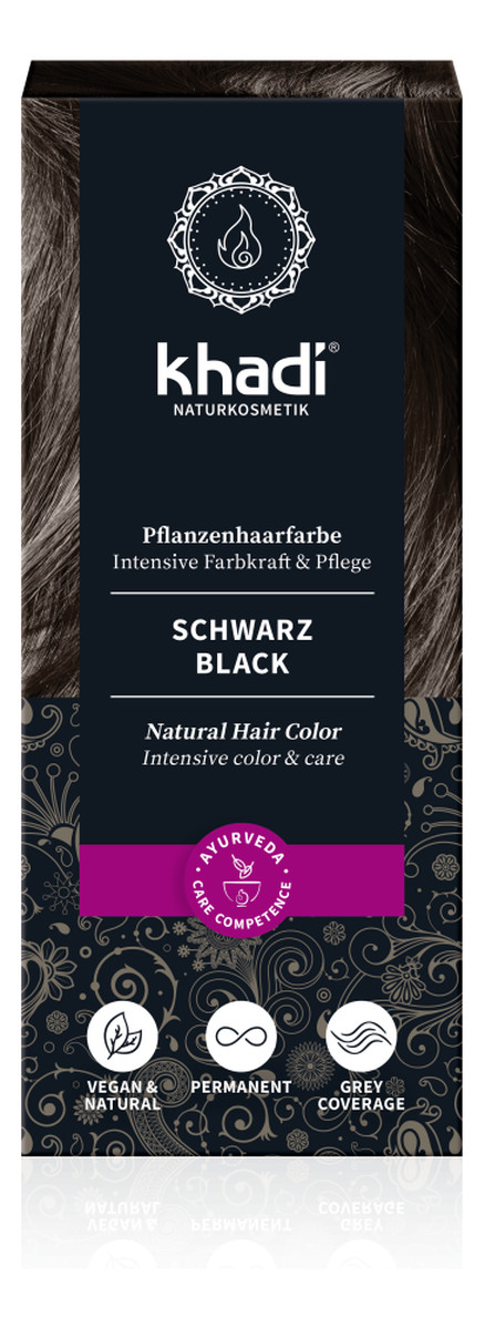 Naturalna Ziołowa Henna do Włosów Black Czarna