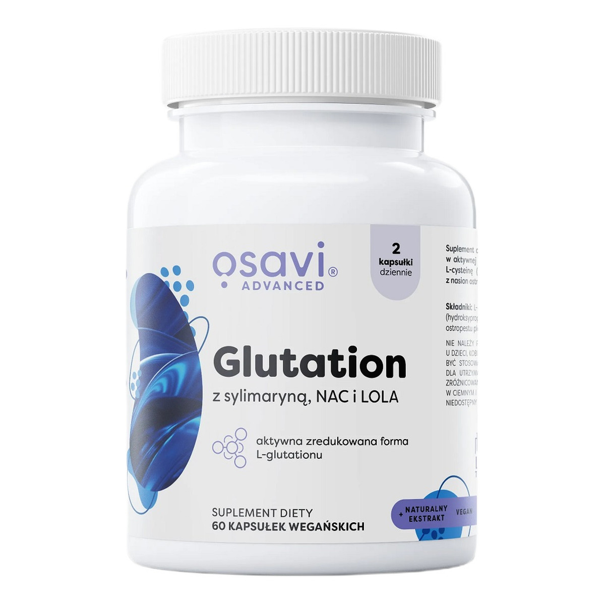 Osavi Glutation z sylimaryną NAC i LOLA 60 kapsułek
