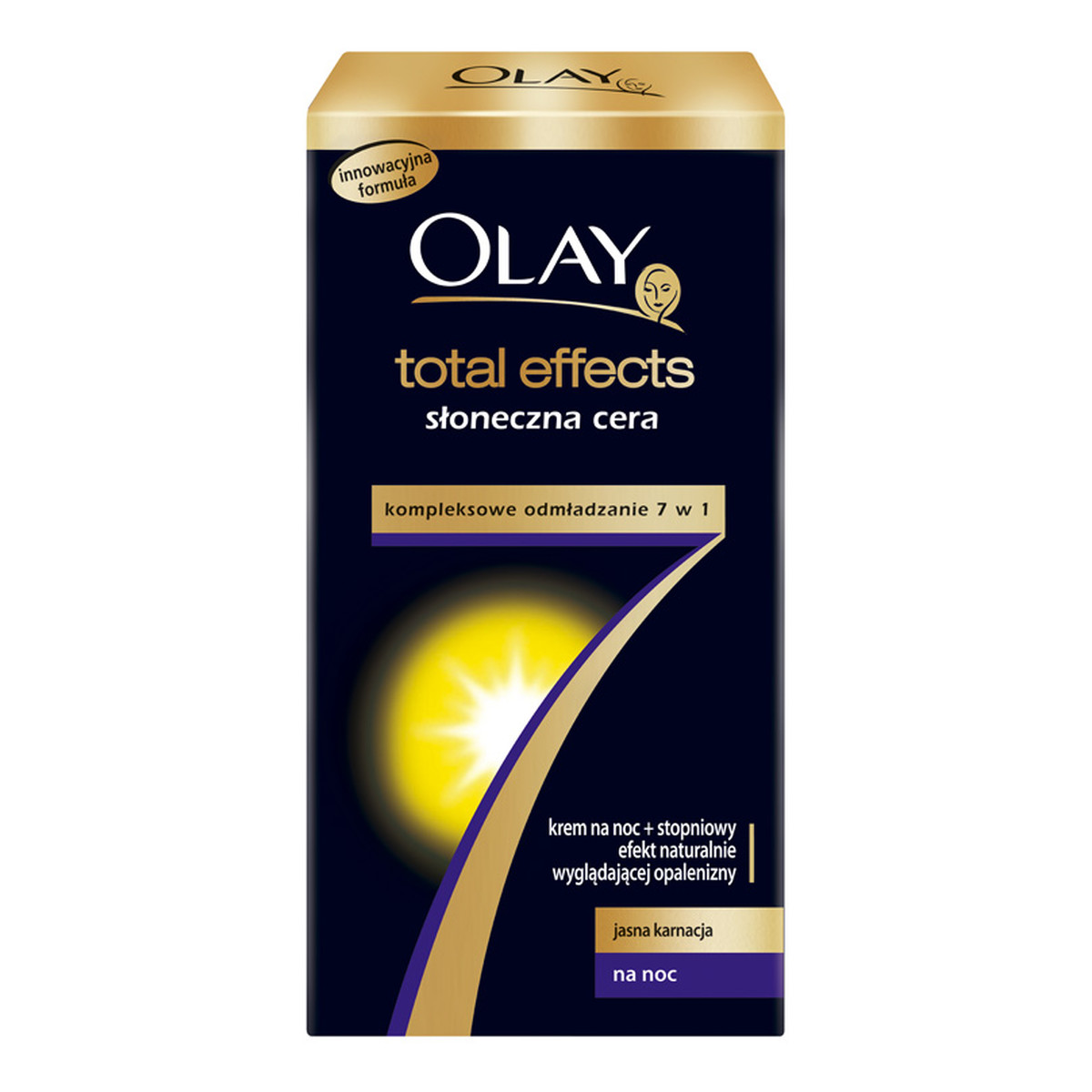 Olay Total Effects Krem Na Noc Słoneczna Cera Jasna Karnacja 50ml