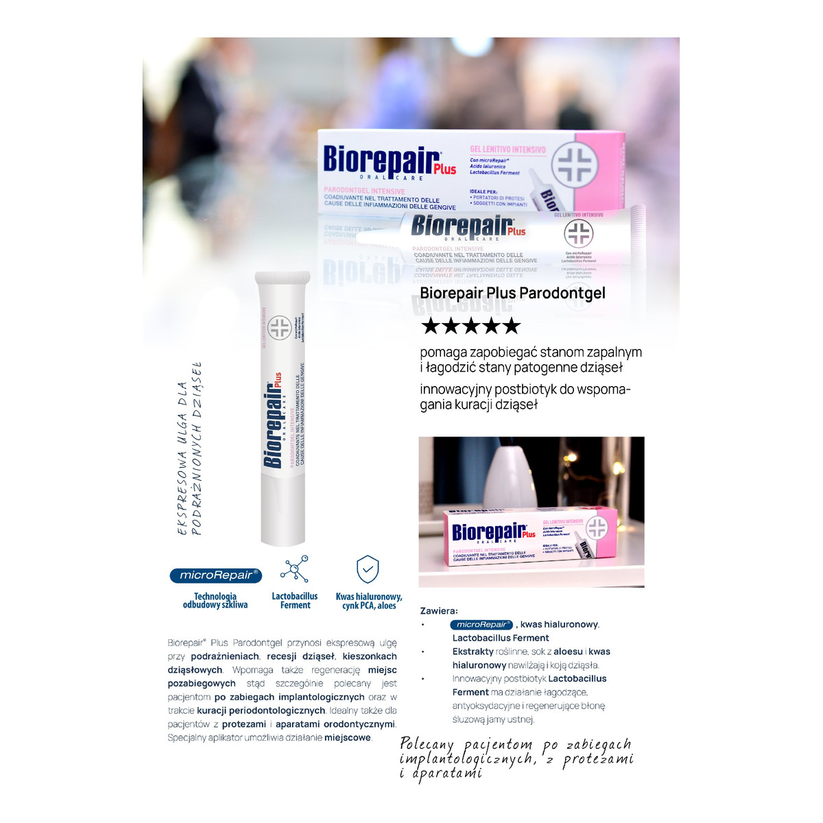 BlanX BIOREPAIR Parodontgel Żel intensywnie łagodzący 20ml