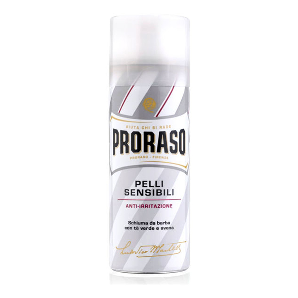 Proraso Pelli Sensibili kojąca pianka do golenia dla mężczyzn z zieloną herbatą i owsem 300ml