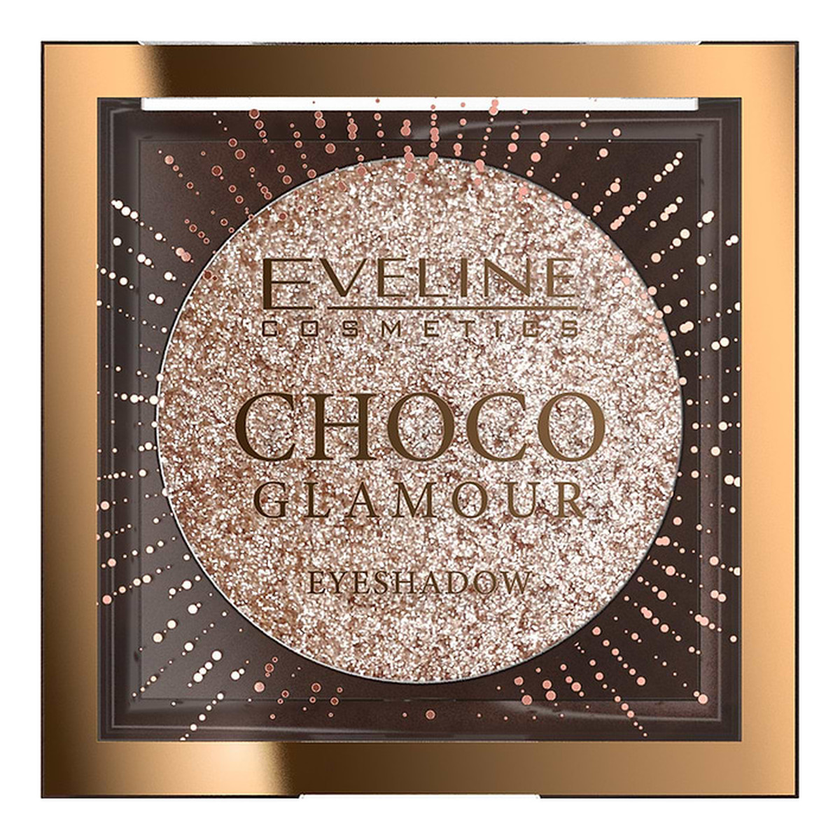 Eveline Choco Glamour Błyszczący cień-toper do powiek