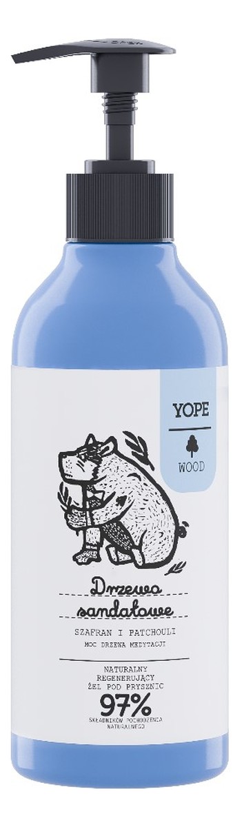Żel pod prysznic drzewo sandałowe, szafran, patchouli