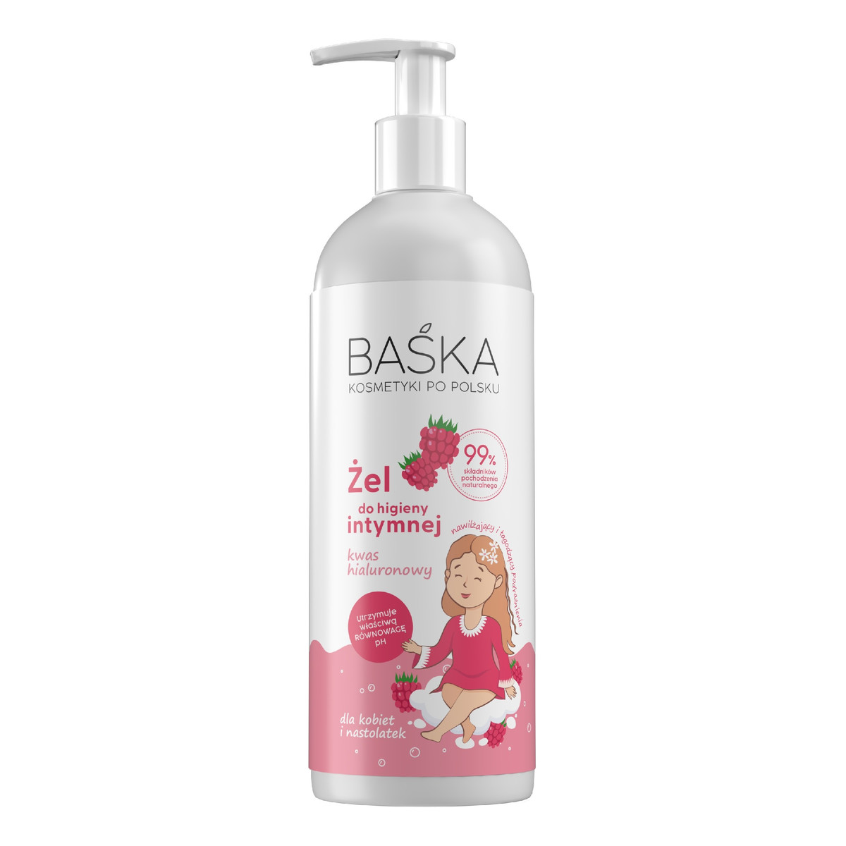 Baśka Żel do higieny intymnej Kwas Hialuronowy 400ml