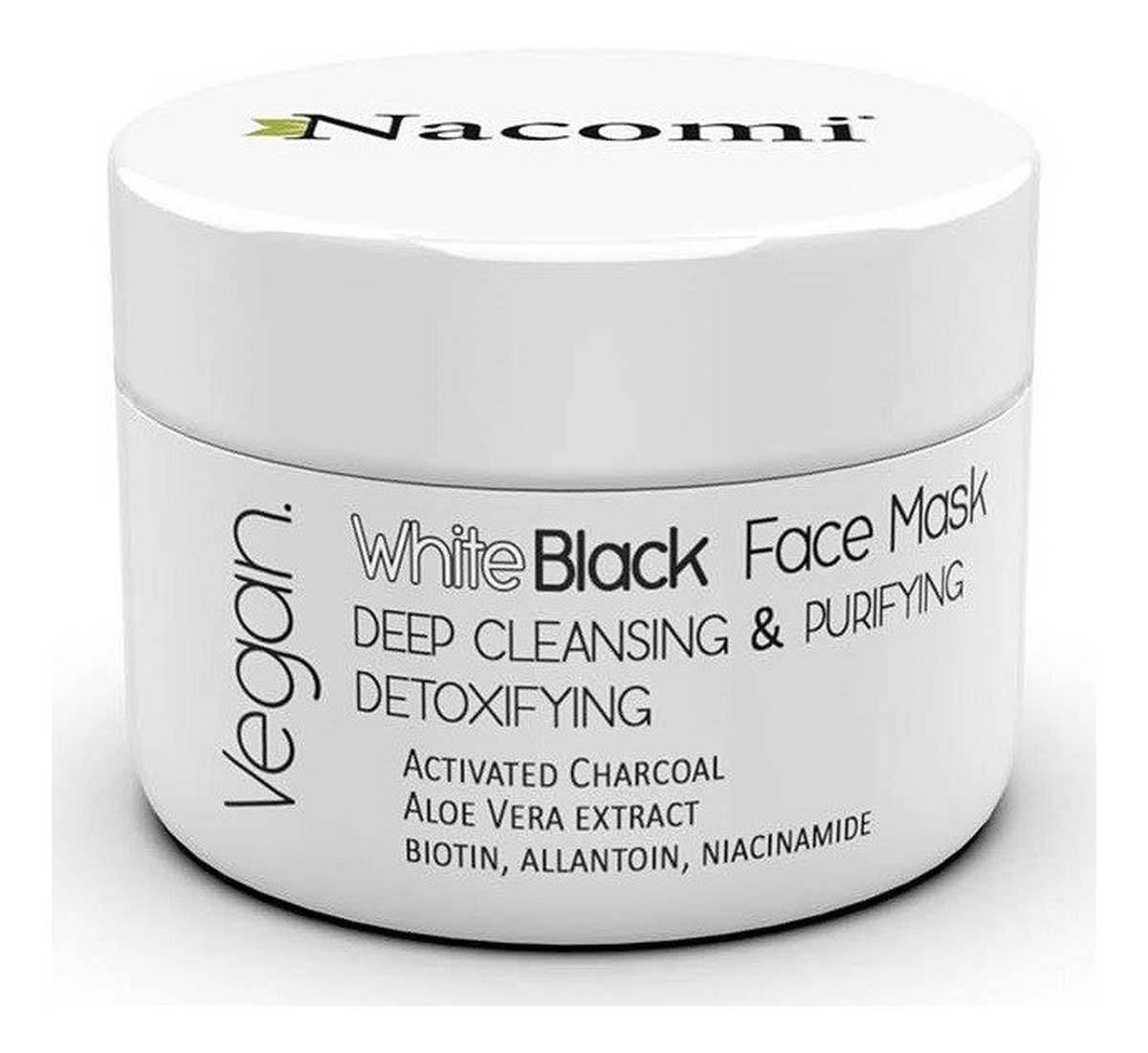 White Black detoksująca maska biało-czarna z węglem