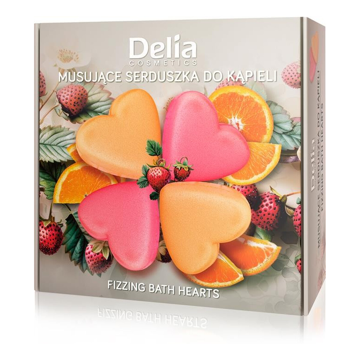 Delia Musujące serduszka do kąpieli 100g