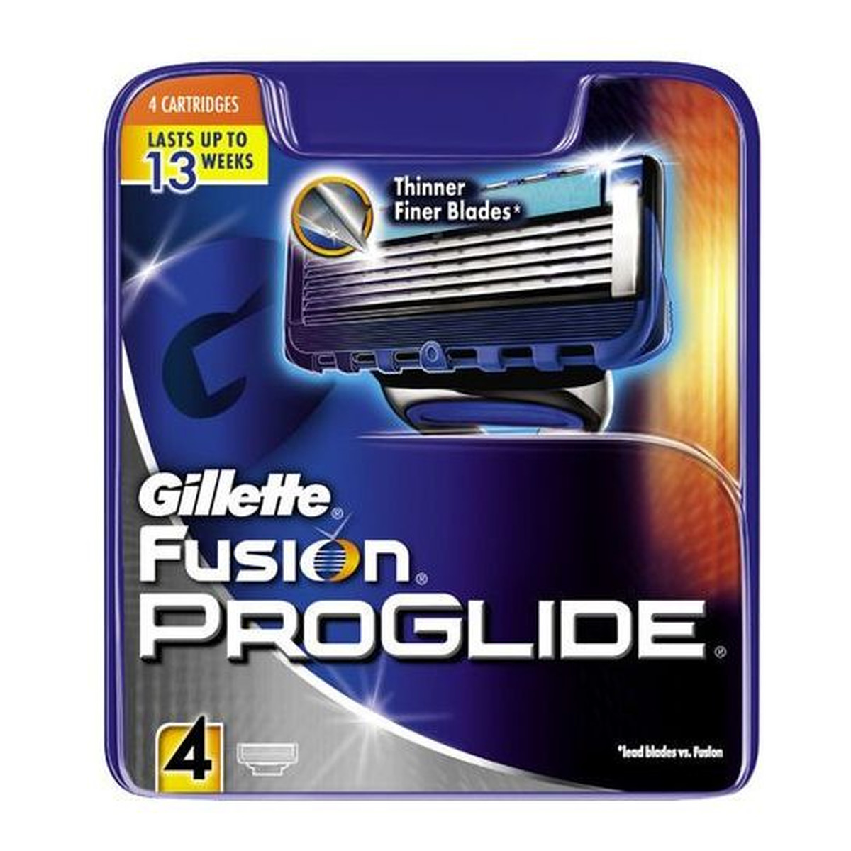 Gillette Fusion Proglide Wymienne ostrza do maszynki do golenia 4szt