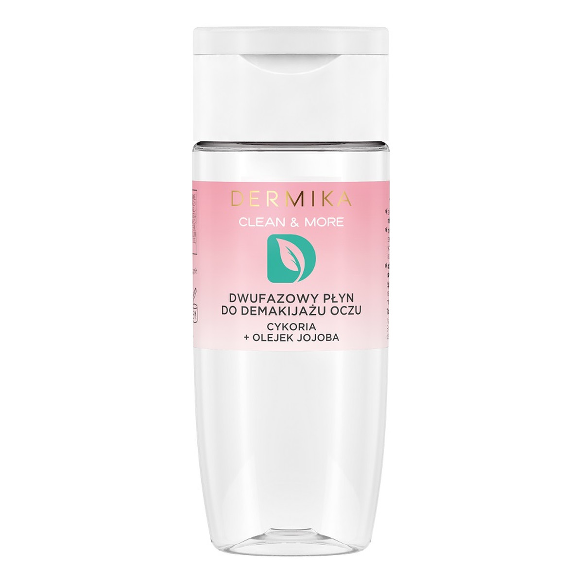 Dermika Clean & More dwufazowy płyn do demakijażu oczu Cykoria & Olejek Jajoba 125ml
